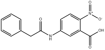 2-NITRO-5-(PHENYLACETYLAMINO)-BENZOIC ACID Structure
