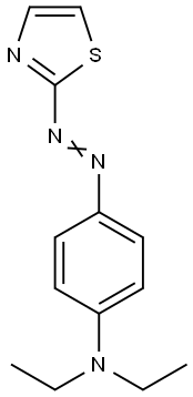 N,N-디에틸-4-(티아졸-2-일라조)아닐린 구조식 이미지