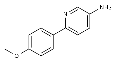6-(4-METHOXYPHENYL)-3-PYRIDINAMINE 구조식 이미지