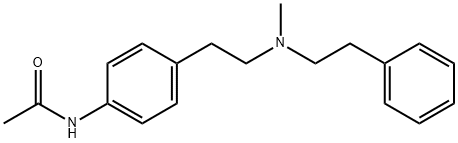 N-[4-[2-[메틸(2-페닐에틸)아미노]에틸]페닐]아세트아미드 구조식 이미지