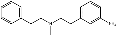 3-아미노-N-메틸-N-(2-페닐에틸)벤젠에탄아민 구조식 이미지