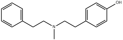 4-[2-[메틸(2-페닐에틸)아미노]에틸]페놀 구조식 이미지