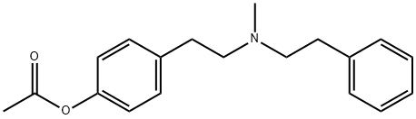 4-[2-[Methyl(2-phenylethyl)amino]ethyl]phenol acetate Structure