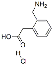 2-(아미노메틸)페닐아세트산염산염 구조식 이미지