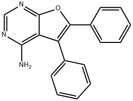 5,6-디페닐푸로[2,3-D]피리미딘-4-아민 구조식 이미지