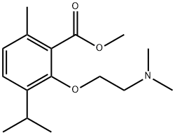3-[2-(디메틸아미노)에톡시]-p-시멘-2-카르복실산메틸에스테르 구조식 이미지