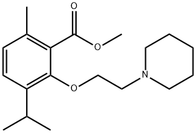 3-(2-피페리디노에톡시)-p-사이멘-2-카르복실산메틸에스테르 구조식 이미지