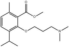 3-[3-(Dimethylamino)propoxy]-p-cymene-2-carboxylic acid methyl ester Structure