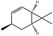 (1R,4R)-4,7,7-TRIMETHYLBICYCLO[4.1.0]HEPT-2-ENE Structure