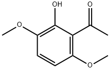 1-(2-하이드록시-3,6-디메톡시페닐)에탄-1-온 구조식 이미지