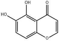 5,6-Dihydroxy-4H-1-benzopyran-4-one Structure