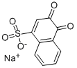 나트륨 3,4-다이하이드로-3,4-디옥소-1-나프탈렌황산염 구조식 이미지
