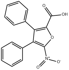 3,4-DIPHENYL-5-NITRO-2-FUROICACID Structure