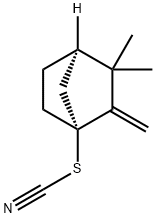 티오시안산,(1R,4R)-3,3-디메틸-2-메틸렌비시클로[2.2.1]헵트-1-일에스테르(9CI) 구조식 이미지