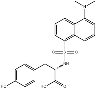 N-[[5-(dimethylamino)-1-naphthyl]sulphonyl]-L-tyrosine Structure