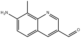 7-amino-8-methylquinoline-3-carbaldehyde Structure