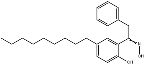 1-(2-hydroxy-5-nonylphenyl)-2-phenylethan-1-one oxime 구조식 이미지