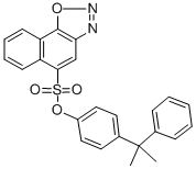 4-(2,2-디페닐프로판-4-일록시술포닐)나프토퀴논-1,2-디아지드 구조식 이미지