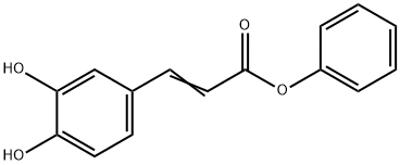 2-Propenoic acid, 3-(3,4-dihydroxyphenyl)-, phenyl ester Structure