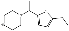 Piperazine, 1-[1-(5-ethyl-2-thienyl)ethyl]- (9CI) 구조식 이미지