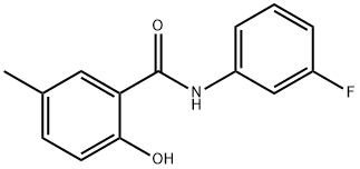 벤즈아미드,N-(3-플루오로페닐)-2-히드록시-5-메틸-(9CI) 구조식 이미지