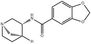 1,3-Benzodioxole-5-carboxamide,N-(1R,3R,4S)-1-azabicyclo[2.2.1]hept-3-yl- 구조식 이미지