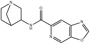 Oxazolo[5,4-c]pyridine-6-carboxamide, N-1-azabicyclo[2.2.1]hept-3-yl- (9CI) Structure