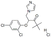 2-(2,4-dichlorophenoxy)-1-(1H-imidazol-1-yl)-4,4-dimethylpentan-3-one monohydrochloride 구조식 이미지