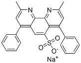sodium 2,9-dimethyl-4,7-diphenyl-1,10-phenanthrolinesulphonate Structure