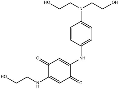 2-[[4-[bis(2-hydroxyethyl)amino]phenyl]amino]-5-[(2-hydroxyethyl)amino]cyclohexa-2,5-diene-1,4-dione Structure