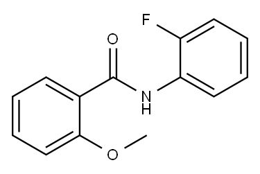 N-(2-fluorophenyl)-2-methoxybenzamide 구조식 이미지