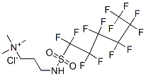 trimethyl-3-[[(tridecafluorohexyl)sulphonyl]amino]propylammonium chloride Structure