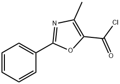 4-METHYL-2-PHENYL-1,3-OXAZOLE-5-CARBONYL CHLORIDE 구조식 이미지