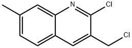 2-CHLORO-3-(CHLOROMETHYL)-7-METHYLQUINOLINE Structure