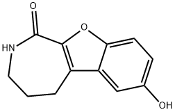 2,3,4,5-Tetrahydro-7-hydroxy-1H-benzofuro[2,3-c]azepin-1-one 구조식 이미지