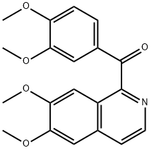 (6,7-dimethoxy-1-isoquinolyl) (3,4-dimethoxyphenyl) ketone Structure