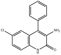 3-AMino-6-chloro-4-phenylcarbostyril Structure