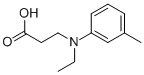 B-ALANINE, N-ETHYL-N-(3-METHYLPHENYL)- 구조식 이미지