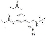 5-[2-[(1,1-dimethylethyl)amino]-1-hydroxyethyl]-1,3-phenylene bisisobutyrate hydrobromide 구조식 이미지