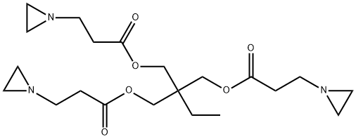 1-아지리딘프로파노익 산 2-[[3-(1-아지리디닐)-1-옥소프로폭시]메틸]-2-에틸-1,3-프로판디일 에스테르 구조식 이미지