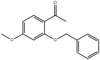 1-[2-(벤질록시)-4-메톡시페닐]에탄-1-원 구조식 이미지