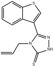 4-ALLYL-5-(1-BENZOTHIEN-3-YL)-4H-1,2,4-TRIAZOLE-3-THIOL Structure