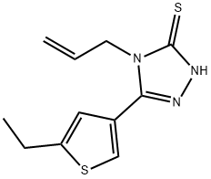 4-ALLYL-5-(5-ETHYLTHIEN-3-YL)-4H-1,2,4-TRIAZOLE-3-THIOL Structure