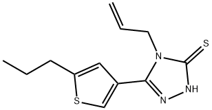 4-ALLYL-5-(5-PROPYLTHIEN-3-YL)-4H-1,2,4-TRIAZOLE-3-THIOL 구조식 이미지