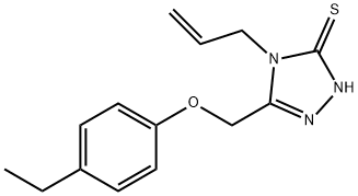 4-ALLYL-5-(4-ETHYL-PHENOXYMETHYL)-4H-[1,2,4]TRIAZOLE-3-THIOL Structure