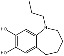 1H-1-Benzazepine-7,8-diol, 2,3,4,5-tetrahydro-1-propyl- (9CI) Structure