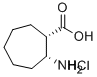 (1S,2R)-(+)-2-AMINOCYCLOHEPTANECARBOXYLIC ACID HYDROCHLORIDE Structure