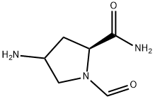 2-Pyrrolidinecarboxamide, 4-amino-1-formyl-, (2S)- (9CI) Structure