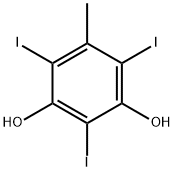 2,4,6-Triiodo-5-methylresorcinol Structure