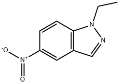 1-에틸-5-니트로-1H-인다졸 구조식 이미지